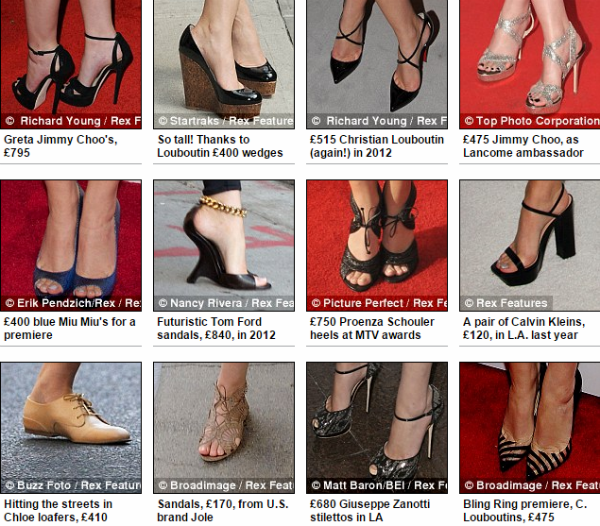 Giày của Emma Watson Giày của Emma Watson